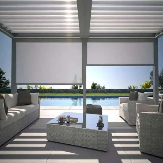 Villa Terrace — Vertical Zip Screen Enclosure